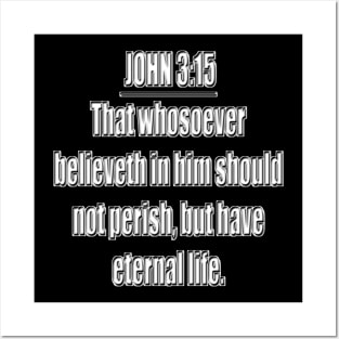 Bible Verse John 3:15 Posters and Art